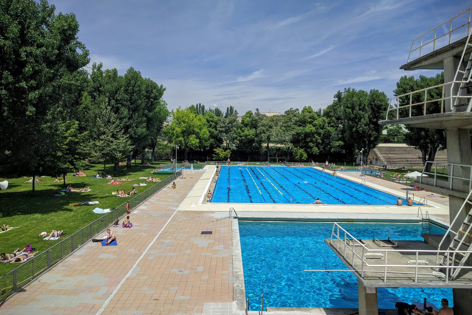 La piscina de verano de la Complutense