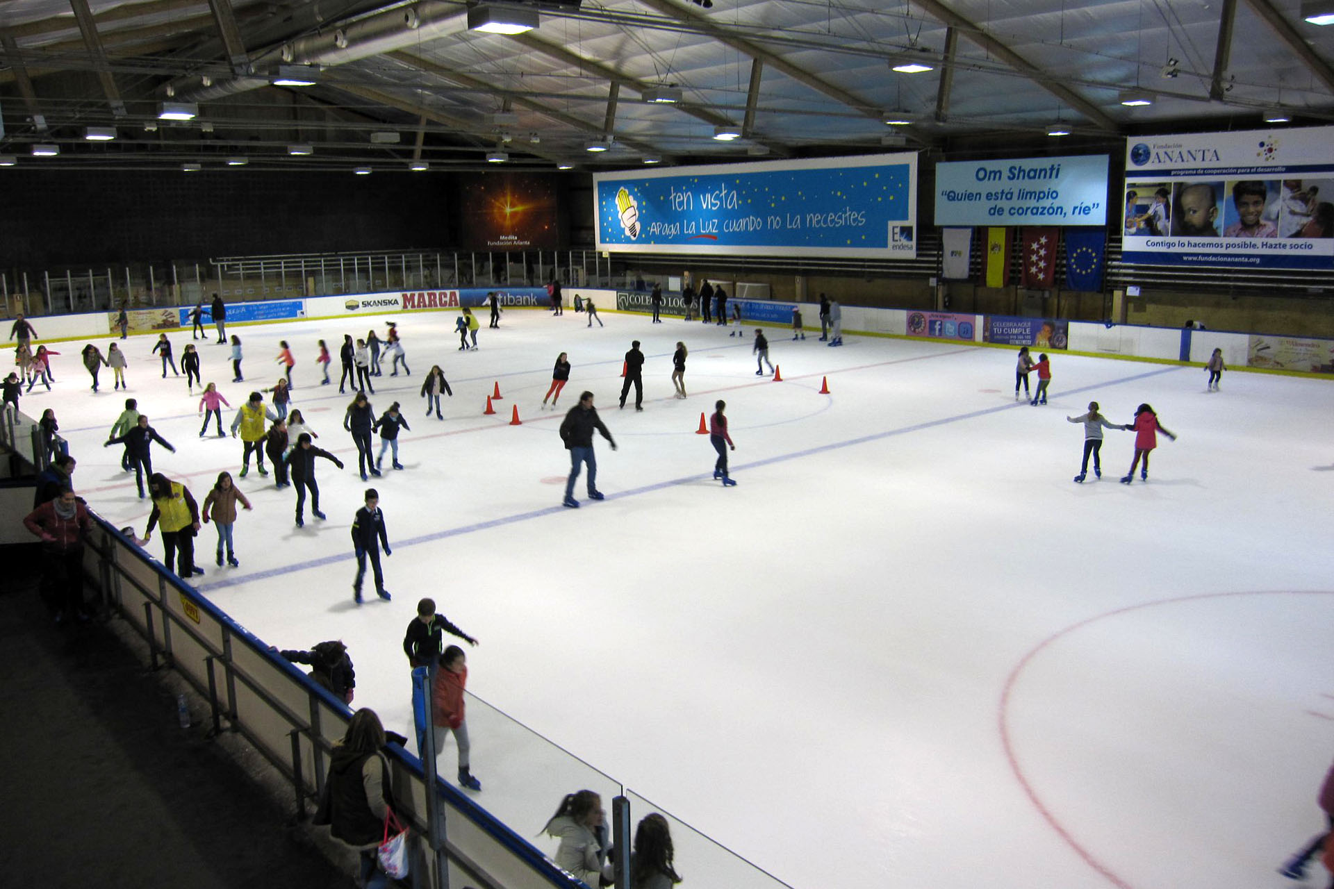 Pistas de hielo en Madrid